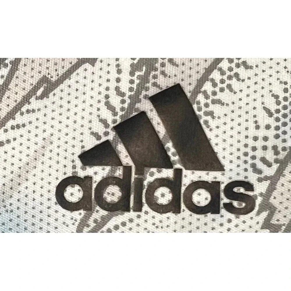 Adidas Kids Boys Shorts Large 14/16 White Grey Graphic Athletic Basketball Mesh